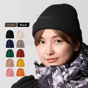 ニットキャップ ニット帽 帽子 キャップ スノーボード スキー ビーニー メンズ レディース アウトドア 雪山 登山 防寒 冬用品 無地 黒