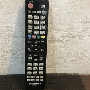 簡易清掃・動作確認済み　HISense　en32964hs　TVリモコン　中古　管理109