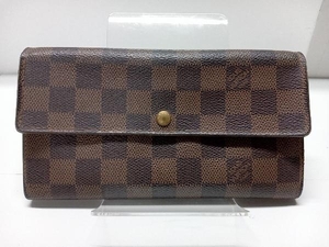 LOUIS VUITTON ダミエ CA0025 ポルトフォイユ・サラ フラップ長財布