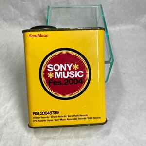 サマーソニック入場記念日 スチール空き缶 空缶 SONY MUSIC Fes.2004 フェス2005年 アンティーク インテリア雑貨 ソニーミュージック 