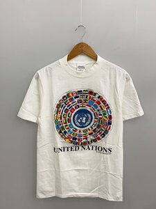 LE PAYS INTERNATIONAL/Tシャツ/S/コットン/WHT/USA製/90s/国旗/両面//