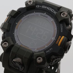 6556▲ CASIO 腕時計 G-SHOCK MUDMAN 20気圧防水 GW-9500-3JF 電波 ソーラー 耐衝撃性 泥に強い ワールドタイム メンズ グリーン【1129】