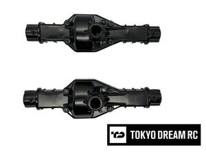 No.331-2 【 CR01 】 アクスルハウジング 黒 2個セット 専用強化パーツ TAMIYA タミヤ 1/10 高精度CNCアルミ製 @D