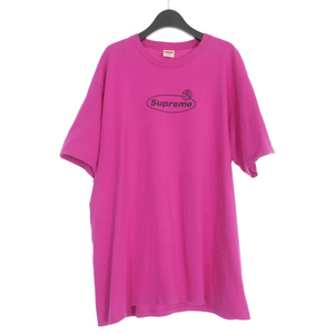 シュプリーム SUPREME 22AW Warning Tee Tシャツ カットソー 長袖 XL マゼンタ ピンク メンズ