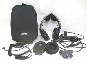 ◎BOSE A20 Aviation Headset 航空機 パイロット用 ヘッドセット/イヤークッション マイクスポンジ 新品付き/ボーズ Bluetooth ヘリコプタ