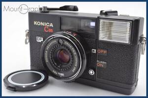 ★実用美品★ コニカ Konica C35 EF 38mm F2.8 ブラック レンズキャップ付 同梱可 #tk3828