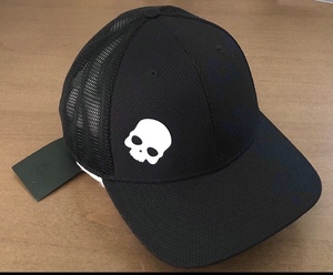 HYDROGEN キャップ MESH 黒 A-FLEX 帽子 UNISEX リフレクター SKULL イタリア ブランド や GOLF 好きに も CAP ハイドロゲン 共用 シェア