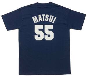 未使用品 L ヤンキース 松井秀喜 #55 Tシャツ Majestic マジェスティック MLB Yankees