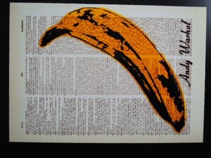 A4 額付き ポスター 果物 バナナ banana アンディーウォーホル Andy Warhol アメリカ 画家 ポップアート