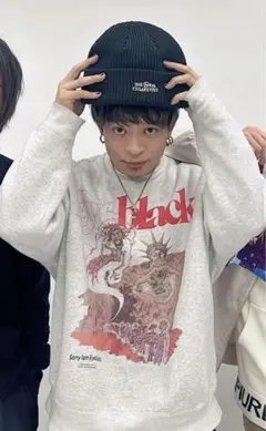 山中拓也着用　Eyeblack  sweat shirt