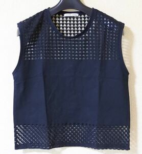 ZARA ザラ タンクトップ ノースリーブ ブラック Mサイズ シースルー 美品 ymdnrk k h②0602