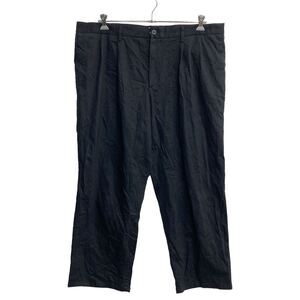 DOCKERS チノパン W42 ドッカーズ リラックスフィット タックパンツ ビッグサイズ ブラック 古着卸 アメリカ仕入 2304-515