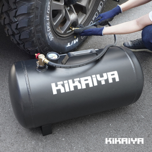 エアータンク 36L アルミ製 軽量 サブタンク タイヤチャック付 コンプレッサー エアタンク 補給タンク 携帯用 KIKAIYA