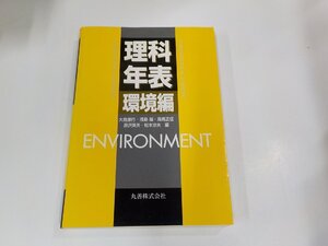 6V1124◆理科年表 環境編 大島康行 丸善 シミ・汚れ有☆