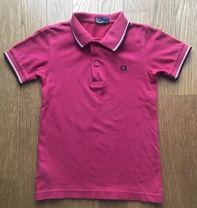 送料無料 フレッドペリー ポロシャツ キッズ ☆ fred perry 6-7歳 120cm相当