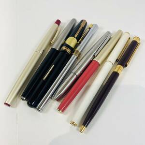 【OFS829FK】1円スタート～ 万年筆おまとめ MONTBLANC PLATINUM モンブラン プラチナ含む ペン先14K 18Kあり 筆記未確認 文房具 中古品