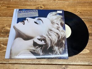 【TZ-3080】美盤 MADONNA マドンナ 「 TRUE BLUE 」 LP レコード/シュリンク ポスター 付 25442-1 同梱可【千円市場】