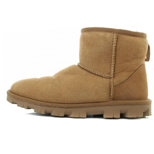 アグ UGG エッセンシャルミニ ESSENTIAL MINI ブーツ ショート ムートン USA6 23.0cm キャメル /YQ ■OS レディース