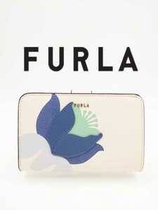 【訳あり】FURLA フルラ ２つ折り財布 ベージュ