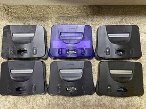 任天堂 NINTENDO ニンテンドー Nintendo 64 本体 ジャンク　まとめ セット 動作未確認 クリアブルー バイオレット