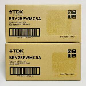 【未開封品】TDK Blu-ray Disk BD-R 1回録画用 25GB BRV25PWMC5A 5パック×40個 合計200ディスク