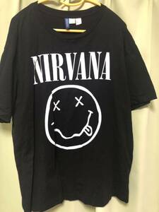 NIRVANA Tシャツ　XXL h&m DIVIDED スマイルマーク