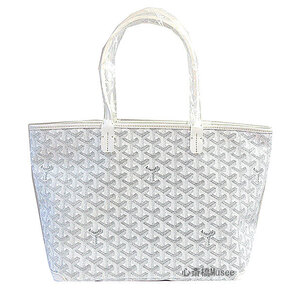 ≪ 新品 ≫ GOYARD ゴヤール アルトワ PM 白 ホワイト ブロン ファスナー付き トートバッグ ARTOIS PM