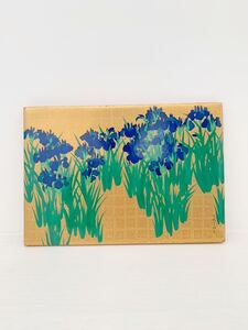 【希少】尾形光琳 燕子花図写 飾板 対山窯造　レア　ヴィンテージ 骨董　珍品