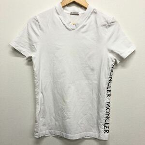 【MONCLER】モンクレール★半袖Tシャツ Vネックサイドロゴ カットソー サイズXS F10918C76210 ホワイト 07