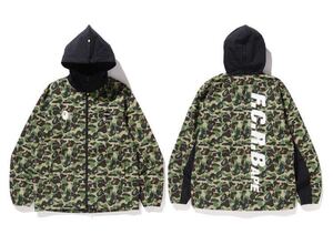 19ss BAPE F.C. Real Bristol BAPE FCRB ABC SEPARATE PRACTICE JACKET グリーン M ベイプ ブリストル BAPE FCRB Bristol ソフ