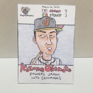 2023 GUMMY ARTS カード WBC ジャイアンツ 岡本和真 (検)bowman topps BBM EPOCH 野球カード イタリア戦 佐々木朗希 大谷翔平 イチロー 