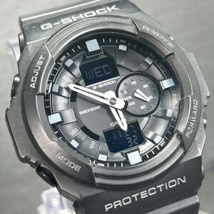 美品 CASIO カシオ G-SHOCK ジーショック GA-150-1A 腕時計 クオーツ アナデジ 多機能 ブラック ステンレススチール 電池交換済 動作確認済