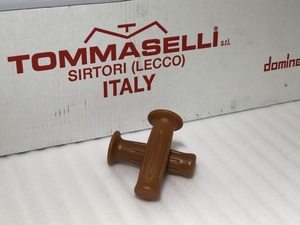 本物！刻印有！ドミノ ビンテージ レトロタイプ ブラウン プレーン 茶 検）TOMMASELLI Italy TZ domino ドミノ ゴム 生 樽 バレル