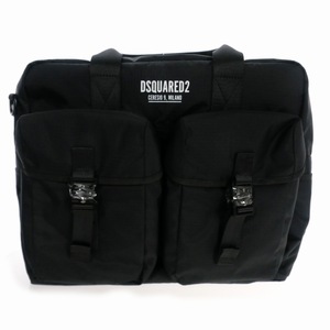 未使用品 ディースクエアード DSQUARED2 Ceresio 9 Workbag テクニカルリップストップ ワークバッグ 2WAY 鞄 ブラック 黒 S82BF0007