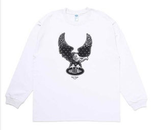 新品 未使用 24AW challenger チャレンジャー L/S OVAL EAGLE TEE WHITE L 白 ホワイト 長袖 ロンT イーグル