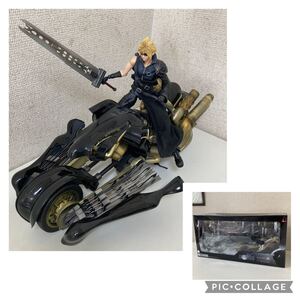 [12-169]PLAY ARTS 改 クラウド・ストライフ＆フェンリル アクションフィギュア KAI ファイナルファンタジー FF7 【中古美品】