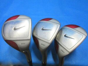 中古3本セット NIKE/ナイキ CPRウッド 18&22&26° カーボン(R)