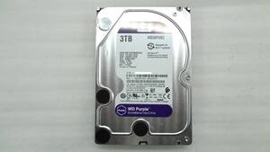 1円～ WD Purple 3.5インチHDD WD30PURZ 3TB SATA 中古動作品(G287) 