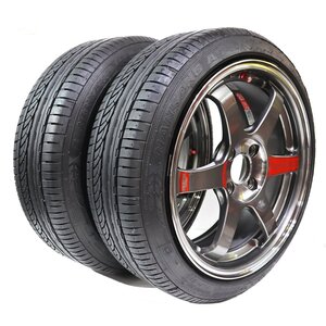 《Z10883》NANKANG AS-1 23年製 165/50R16 16インチ / RAYS VOLK RACING TE37SL 16×7J+47 4穴 PG プレスドグラファイト タイヤ2本 中古 □