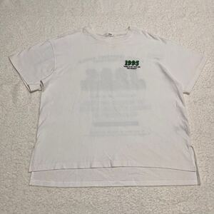 【WEGO】 Tシャツ (S) 白 半袖 ロゴTシャツ メンズライク 