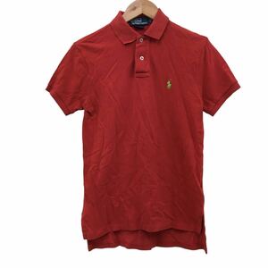 NC217-12 POLO by RALPH LAUREN ポロラルフローレン 半袖 ポロシャツ シャツ トップス カットソー メンズ XS レッド 赤 