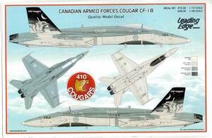 1/72Leading Edge models リーディングエッジデカール LE72-36 CAF COUGAR CF-18