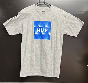 50％OFF！！　HUF 　ハフ　アパレル　TEE　Tシャツ　PREMIERE BOX　LOGO　TEE　　Mサイズ　GREY　HEATHER