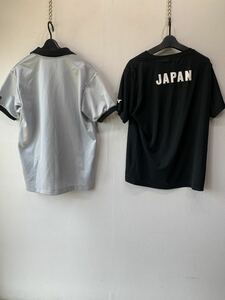 非売品　日本代表　スポーツ　ウェア　2枚セット　MIZUNO/ミズノ　アシックス　2XL　M　黒／ブラック　JBA　G1052