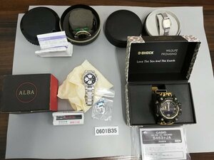 0601B35　時計　腕時計　ジャンク品　おまとめ　カシオ G-SHOCK　ALBA　アニエスベー　SEIKO