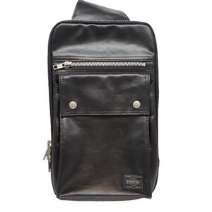 PORTER ポーター 【men1898D】 フリースタイル 縦型ワンショルダーバッグ ボディバッグ 黒 ブラック 吉田カバン BAG 鞄 メンズ 日本製 HC