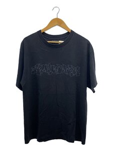 SUBWARE◆グラフィックロゴ/VISUAL MAINTENANCE/Tシャツ/L/コットン/BLK/プリント