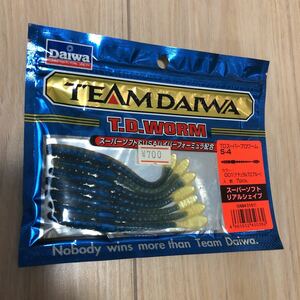 【未開封】【レア】チームダイワ TEAMDAIWA TD スーパープロワーム 4インチ バス釣り ワーム 管理番号987