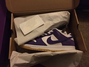 新品未使用 Nike SB Dunk Low Pro ISO Orange Label Court Purple Gum 27.5cm ナイキ　ダンクロー パープル