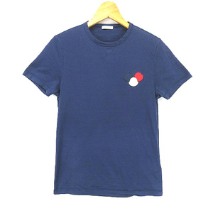 モンクレール MONCLER MAGLIA T-SHIRT マグリア 半袖 Tシャツ S 紺 ネイビー メンズ